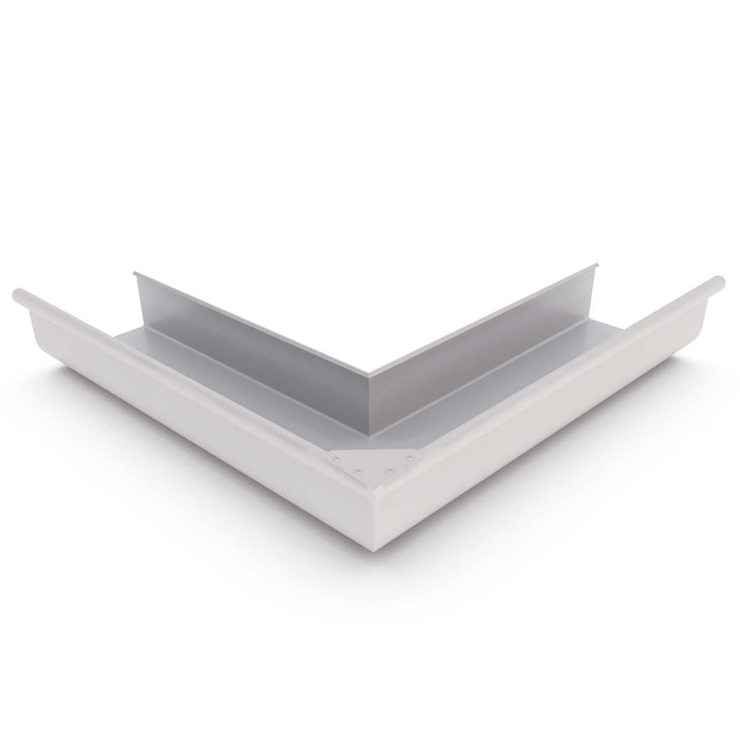 Quad Gutter 175 External Mitre Gull Grey