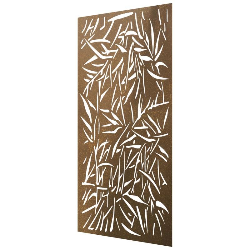 Rusted Look Sekit Steel Jungle Screen 1800 X 590mm