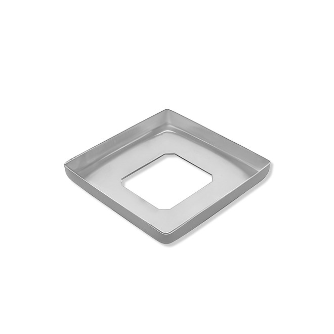 Domical Cover Base Plate Square Polished