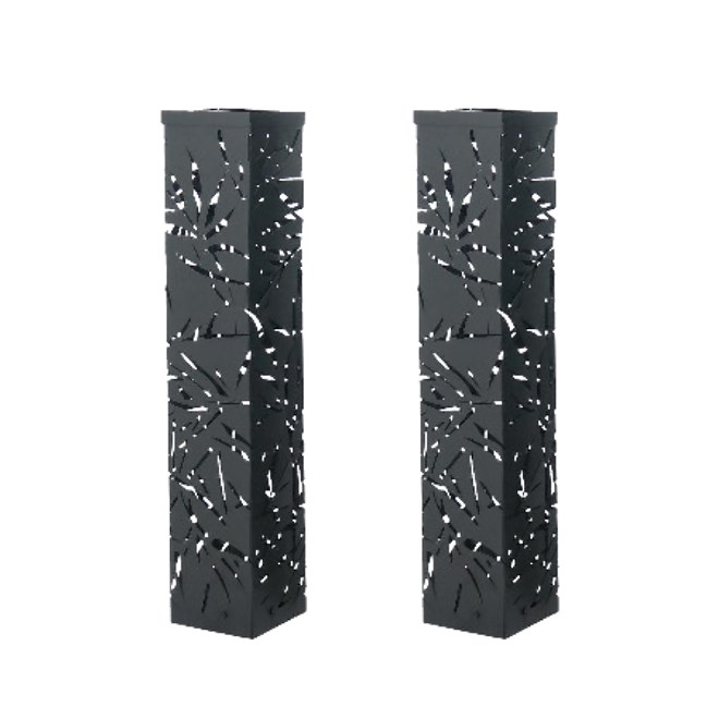 Black Jungle Steel Solar Towers 2 Pack - Small