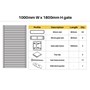 Quickscreen Plus Gate Kit 1000mm x 1800mm Off White