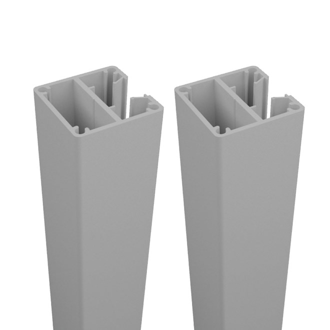 Quickscreen Plus 65mm x 2400mm 1-Way Post Twin Pack Off White