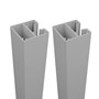 Quickscreen Plus 65mm x 2400mm 1-Way Post Twin Pack Off White