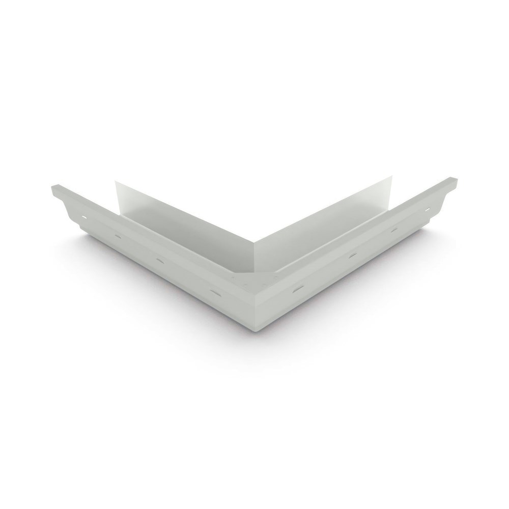 S Gutter External Mitre Zinc/Aluminium