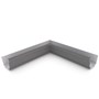 S Gutter Internal Mitre Slotted Cobblestone