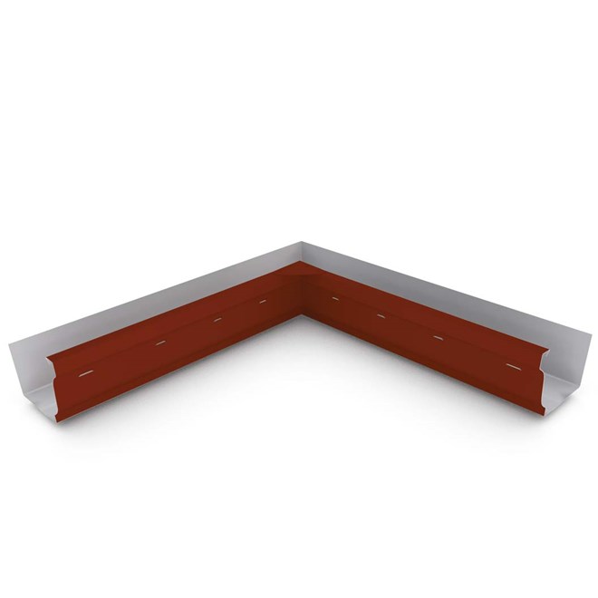 S Gutter Internal Mitre Slotted Heritage Red