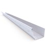 S Gutter Slotted Zinc/Aluminium