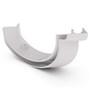 Smoothline Gutter External Two Piece Cast Angle 90° Gull Grey