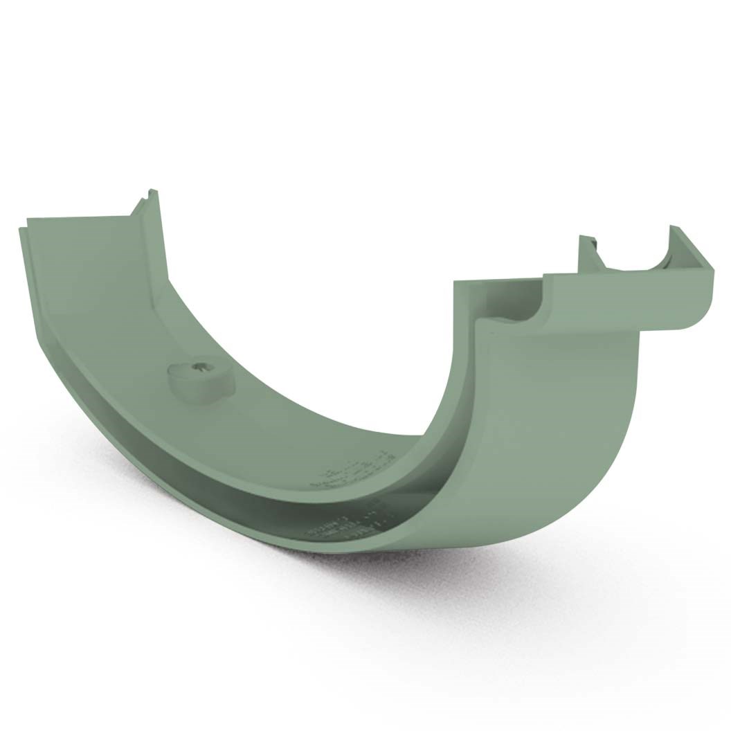 Smoothline Gutter External Two Piece Cast Angle 90° Mist Green