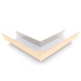 Smoothline Gutter External Mitre Slotted Smooth Cream