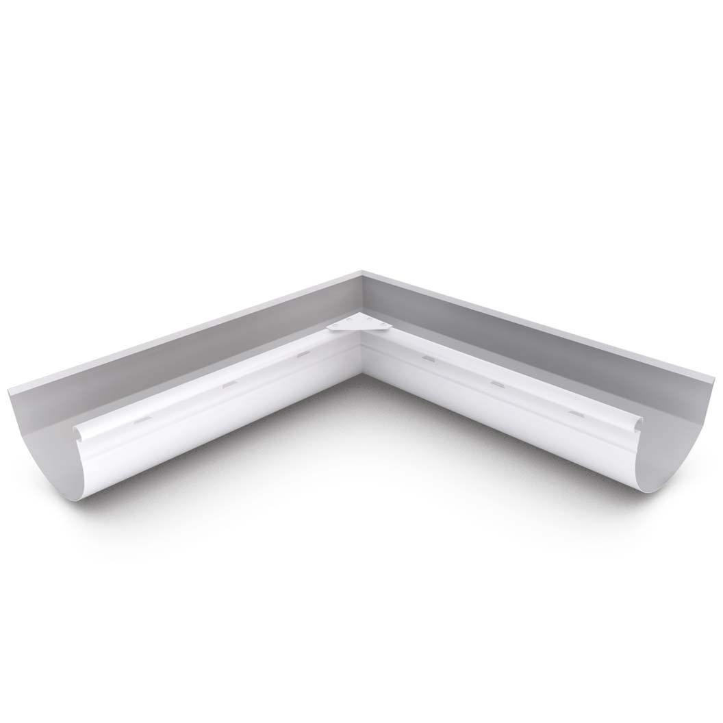 Smoothline Gutter Internal Mitre Slotted Off White