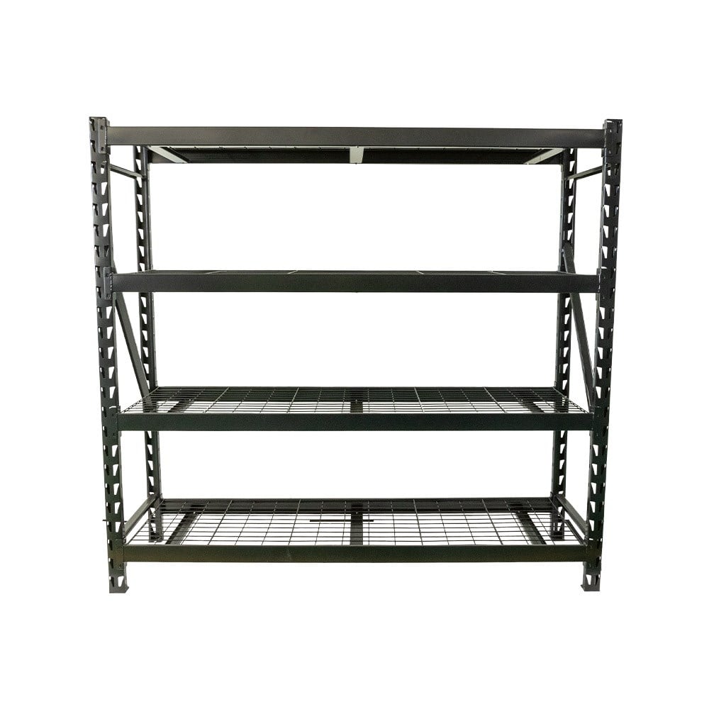 Heavy Duty 4 Shelf Wire Unit Powder Coated Black