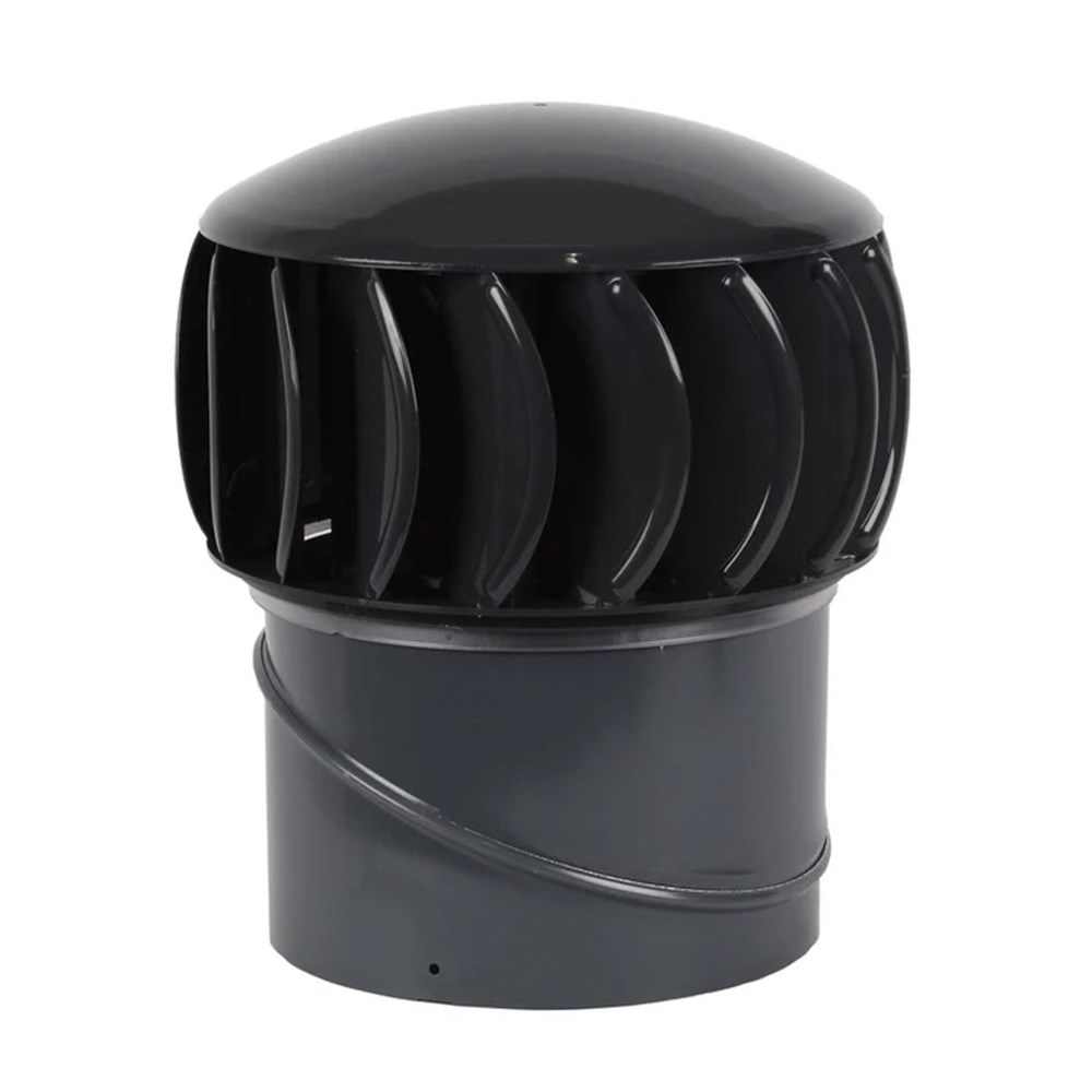 SupaVent Turbine Roof Vent Dark Stone 250mm