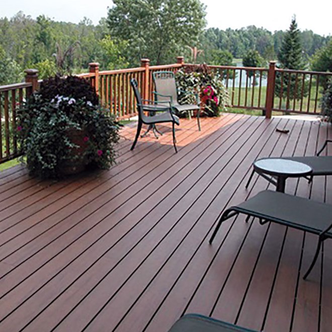 WPC Decking 90 x 25 x 5400mm Smooth Charcoal