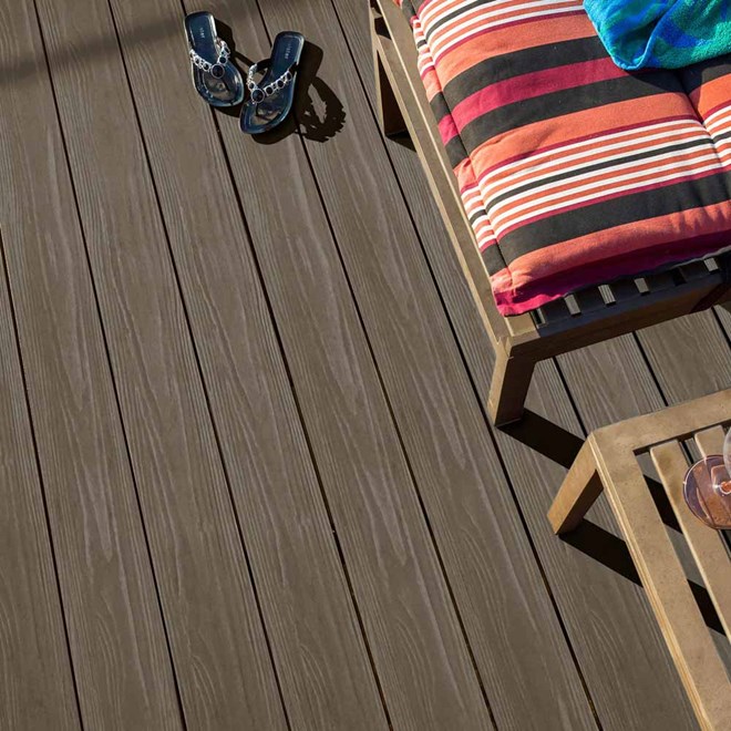 Eva-last Apex Plus Composite Decking 140x24mm Grooved Edge Brazilian Teak 5400mm