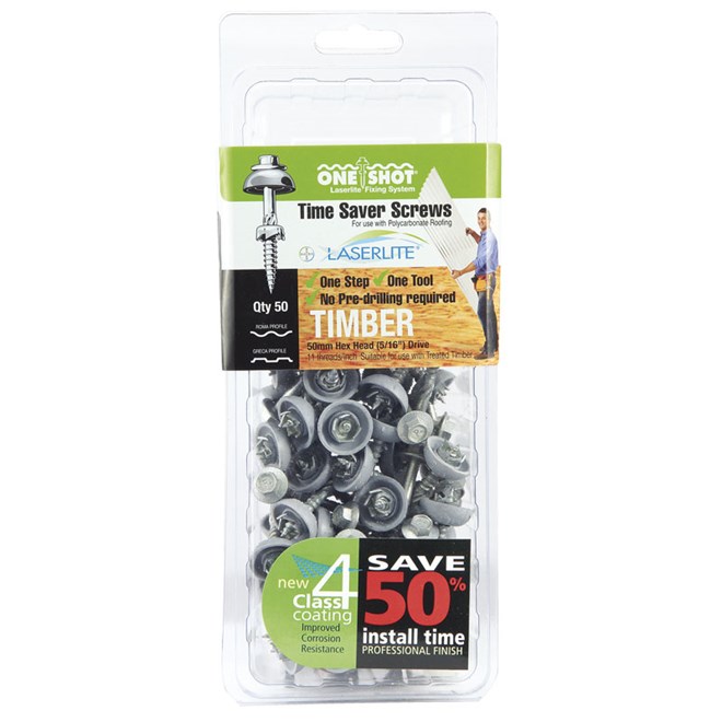 One Shot Timber Screw 50 Pack